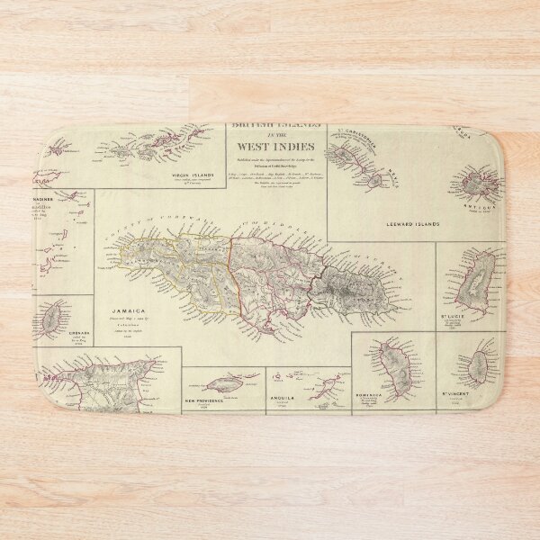 Item preview, Vintage British Caribbean Islands Map (1835) designed and sold by BravuraMedia.