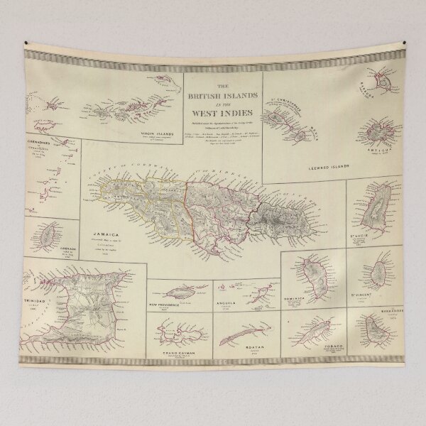 Item preview, Vintage British Caribbean Islands Map (1835) designed and sold by BravuraMedia.