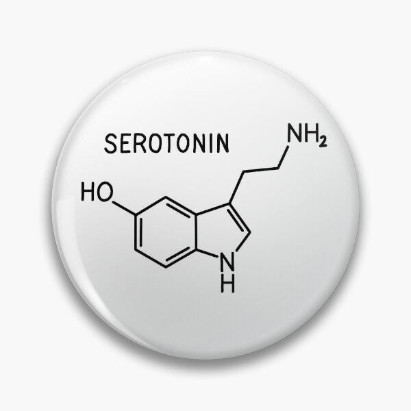 Item preview, Serotonin molecule designed and sold by ValentinaHramov.