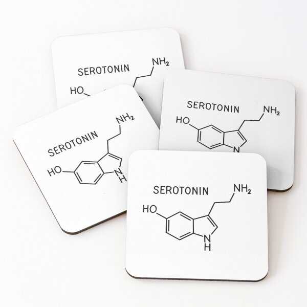 Item preview, Serotonin molecule designed and sold by ValentinaHramov.