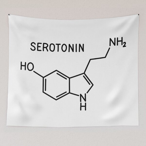 Item preview, Serotonin molecule designed and sold by ValentinaHramov.