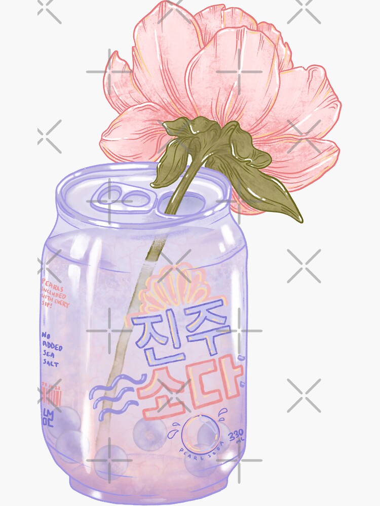 Thumbnail 3 of 3, Sticker, Pearl Soda designed and sold by LauraOConnor.