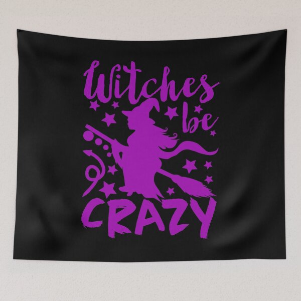 Item preview, Witches Be Crazy - Creepy Cute halloween Witch  designed and sold by biNutz.