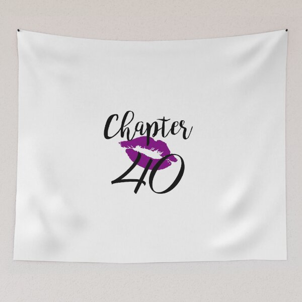 Item preview, Chapter 40 Kiss Birthday Glam Women Forty Fortieth Anniversary Gift Lips Purple Lipstick designed and sold by clothesy7.