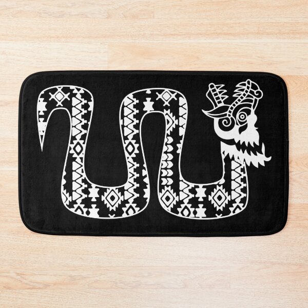 Item preview, Aztec Tribal serpent dragon white designed and sold by Jake Purcell.