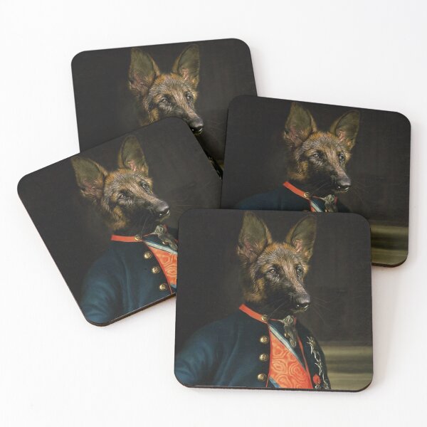 Item preview,  royal dog portrait  painting german shepherd , historical dog portrait german shepherd ,the king german shepherd portrait painting designed and sold by shirtscom.