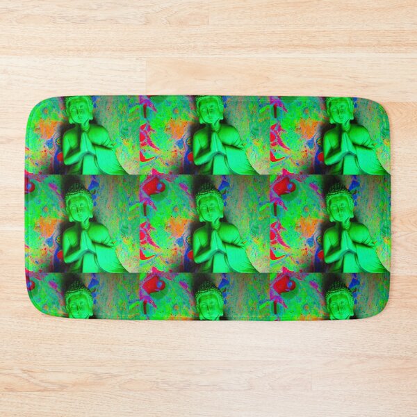 Item preview, Green Buddha Colourful Artwork Image  designed and sold by Andrew Morrell.