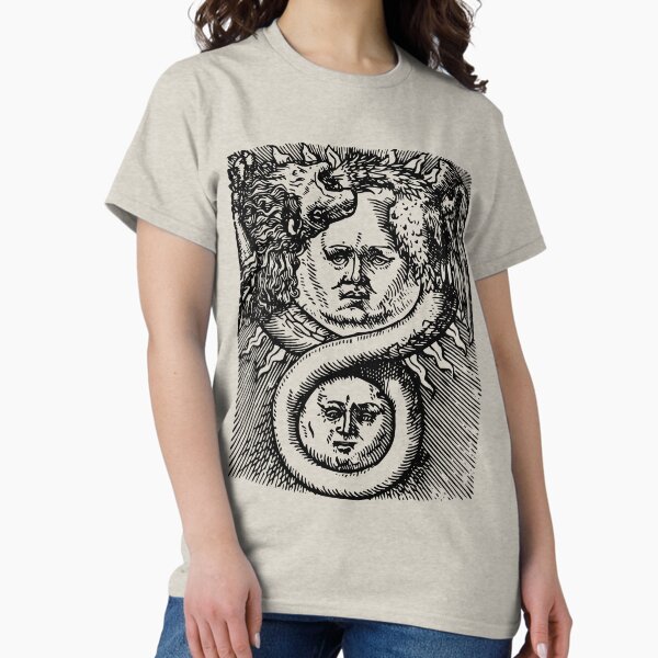 Item preview, Alchemical Caduceus Sun Moon Hermetic Mystic Emblem Occult  designed and sold by h44k0n.