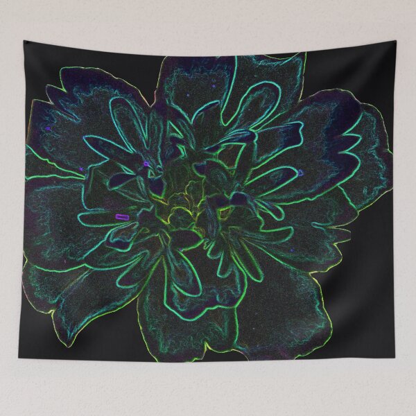 Item preview, Neon Yellow And Green Flower Pattern designed and sold by WildandDivine.