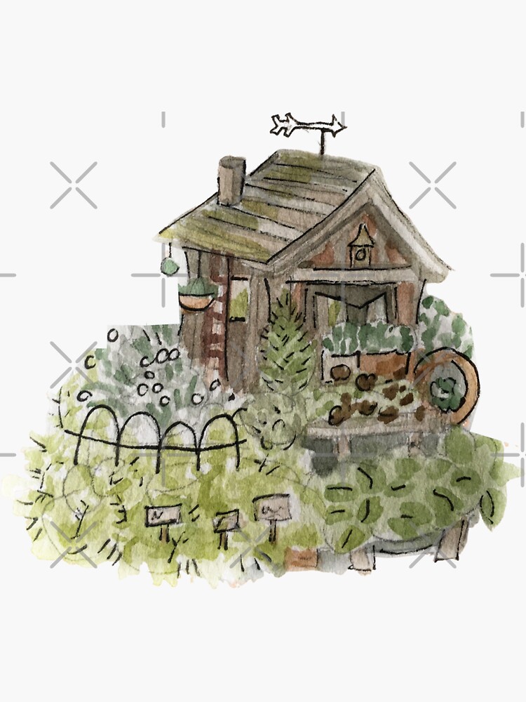 Hedge Witch Garden Shed - Green House Witchy by WitchofWhimsy