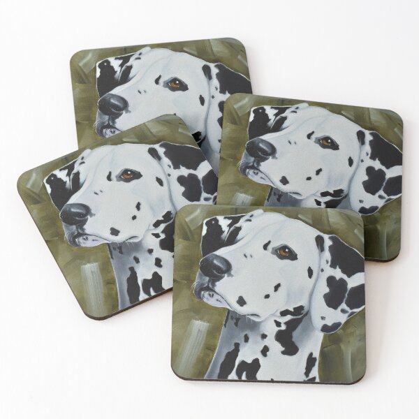 Item preview, Dalmatian Spots In Green Background  designed and sold by AshleyHaginArt.