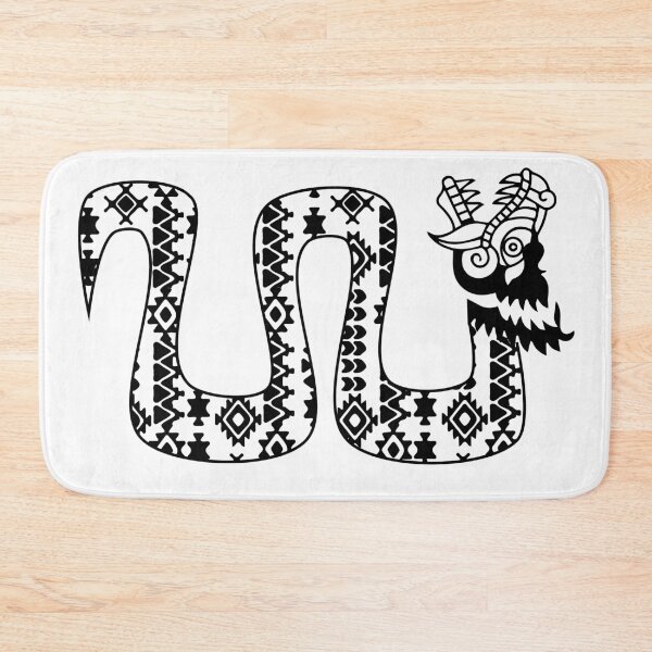 Item preview, Aztec Tribal serpent dragon Black designed and sold by Jake Purcell.