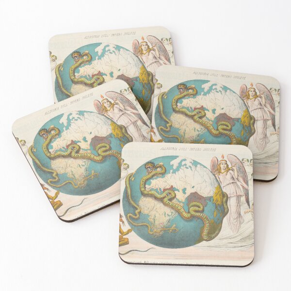Item preview, Vintage British Empire Political Cartoon Map (1878) designed and sold by BravuraMedia.