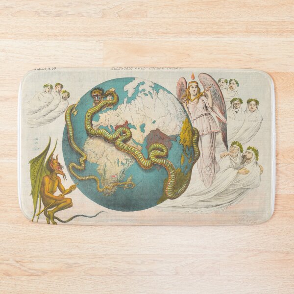 Item preview, Vintage British Empire Political Cartoon Map (1878) designed and sold by BravuraMedia.
