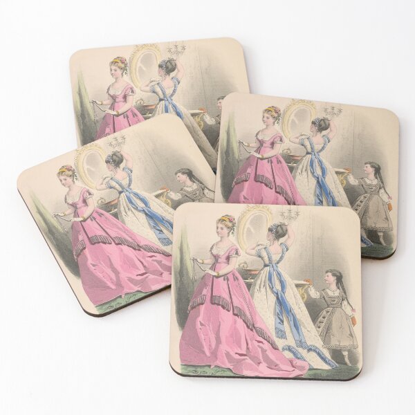 Item preview, Vintage Ladies Fashion Illustration from a 1868 Paris Fashion Journal designed and sold by Vintage-TM.