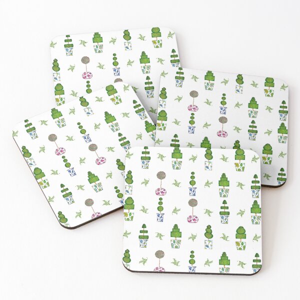 Item preview, Colourful topiary shapes and pots designed and sold by SarahCBrooks.