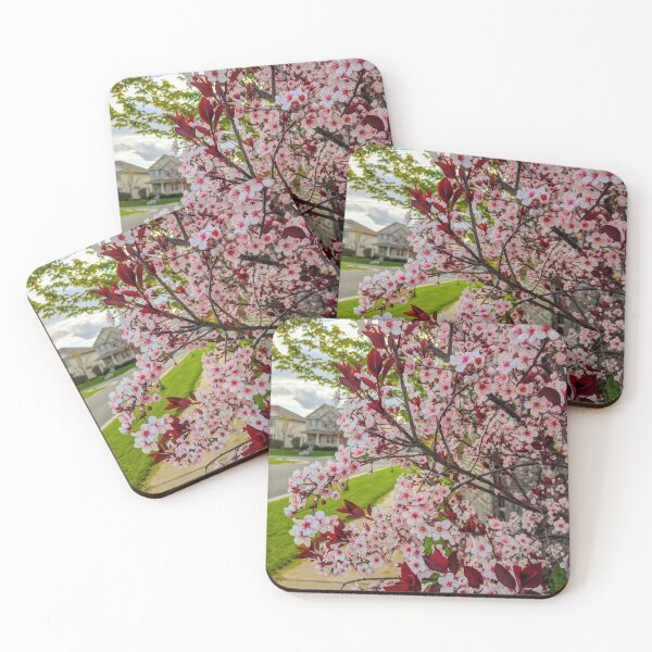 Item preview, Pink Cherry Blossom Tree Nature Photography Pink Cherry Blossom Flowers  designed and sold by TeesForNerds.