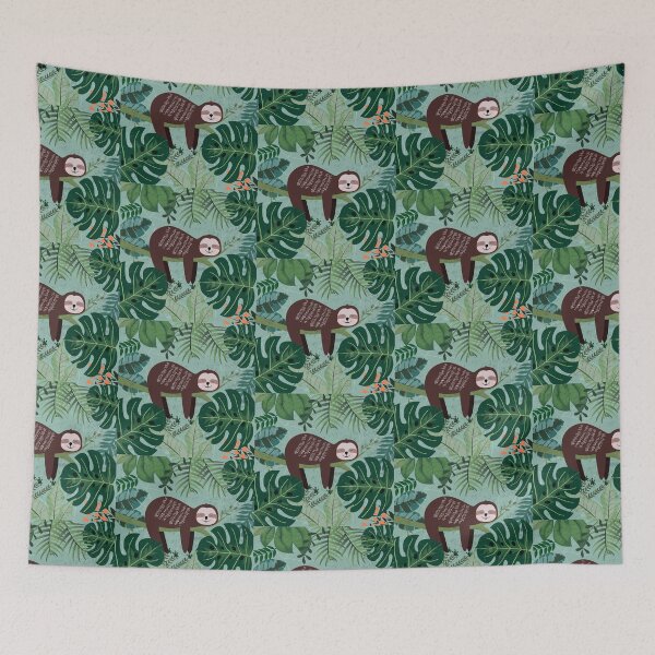 Item preview, Tropical Sleeping Sloth  designed and sold by 3bythelake.