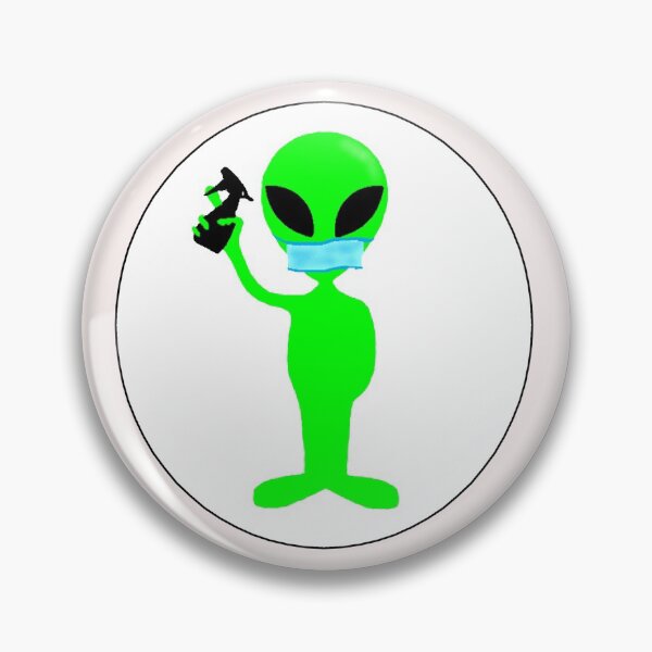 Item preview, Alien Visitor in facemask designed and sold by aginlow.