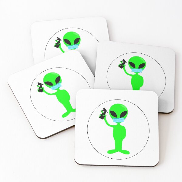 Item preview, Alien Visitor in facemask designed and sold by aginlow.