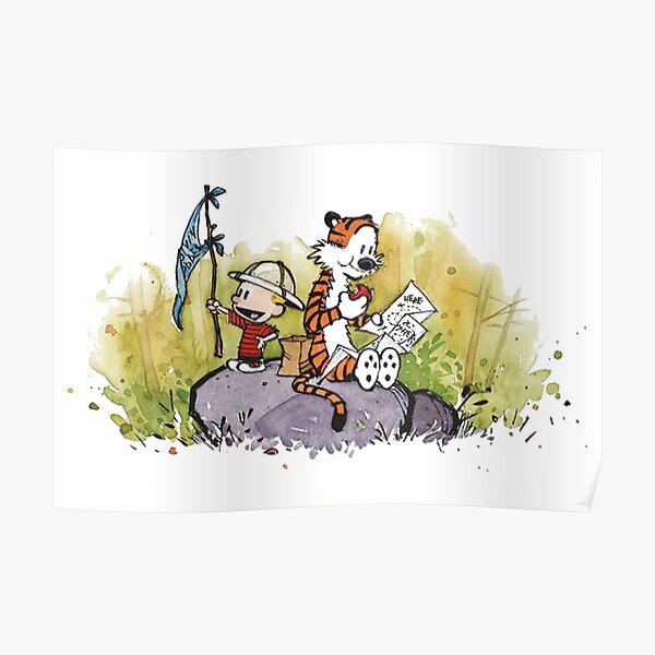 vintage calvin hobbes Poster