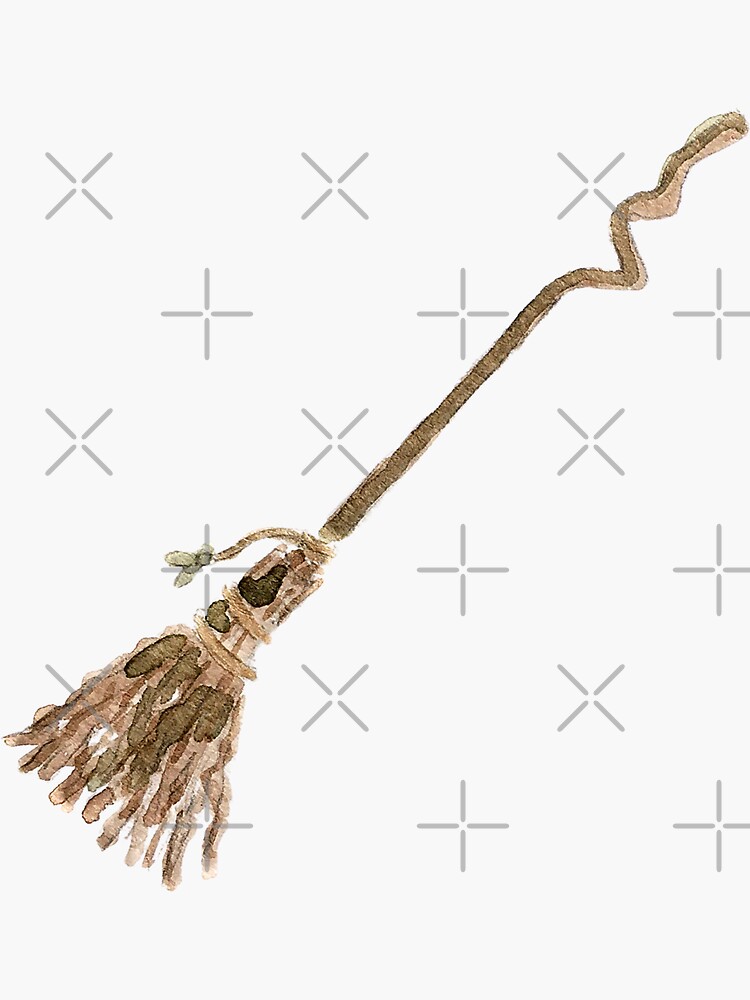 Crooked Rustic Broom - The Hedge Witch's Broom by WitchofWhimsy