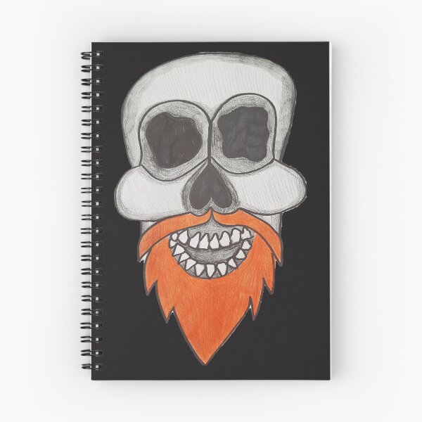 Item preview, SKULL WITH GINGER BEARD designed and sold by Redbubble_Redhead.