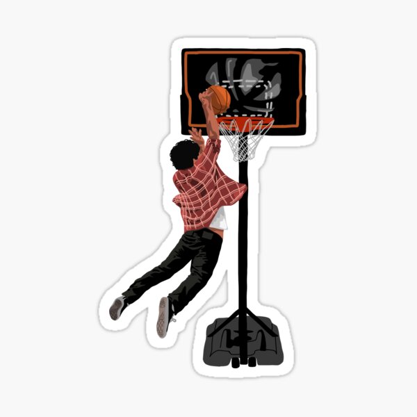 mars dunk basketball illustration Sticker