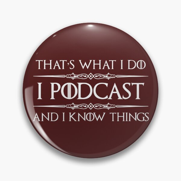Item preview, Podcast Gifts for Podcasters - I Podcast & I Know Things Funny Gift Ideas for the Podcaster with Podcasting Microphone & Kit designed and sold by merkraht.