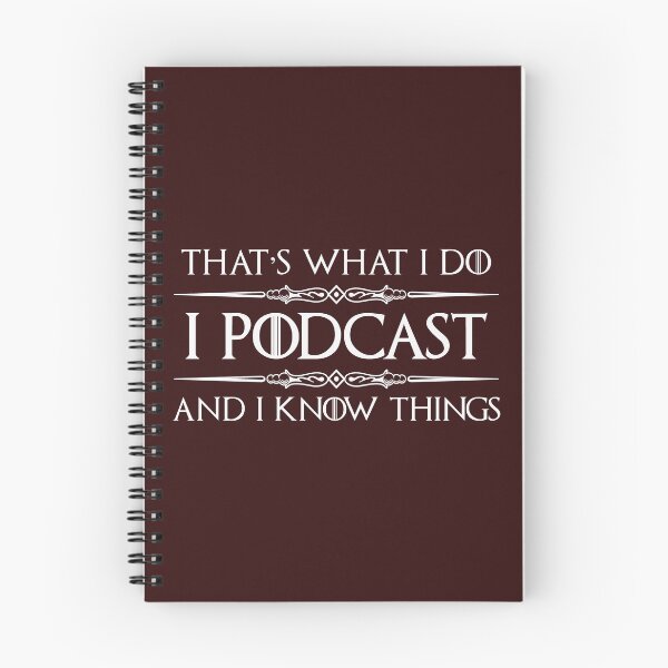 Item preview, Podcast Gifts for Podcasters - I Podcast & I Know Things Funny Gift Ideas for the Podcaster with Podcasting Microphone & Kit designed and sold by merkraht.
