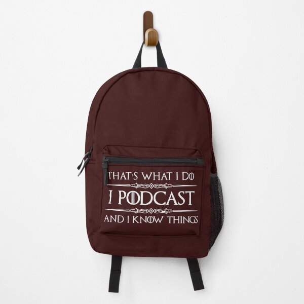 Item preview, Podcast Gifts for Podcasters - I Podcast & I Know Things Funny Gift Ideas for the Podcaster with Podcasting Microphone & Kit designed and sold by merkraht.