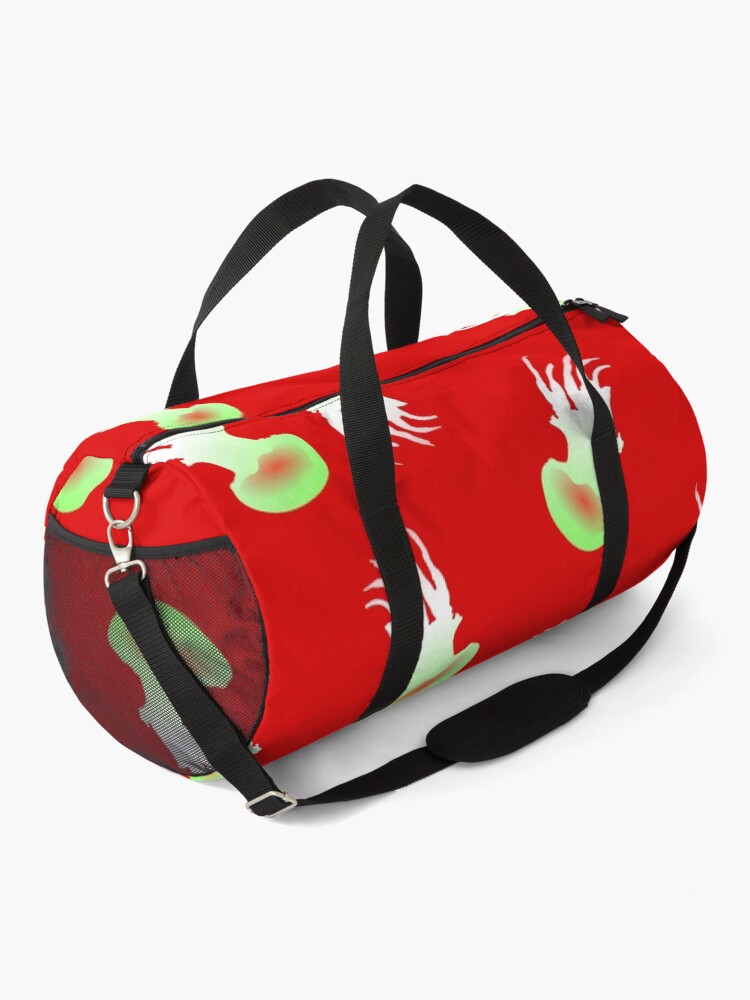 Alternate view of Happy Jellyfish Pattern - (Red) Duffle Bag