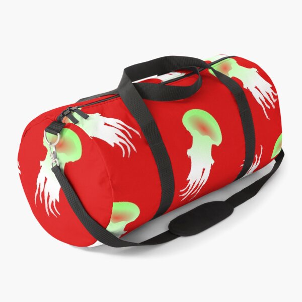 Happy Jellyfish Pattern - (Red) Duffle Bag