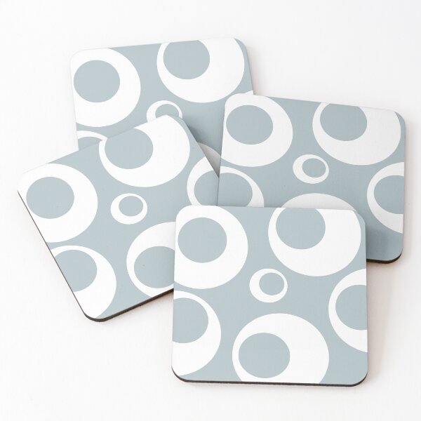Item preview, Yoga blue grey, white round and round designed and sold by HTPOP.