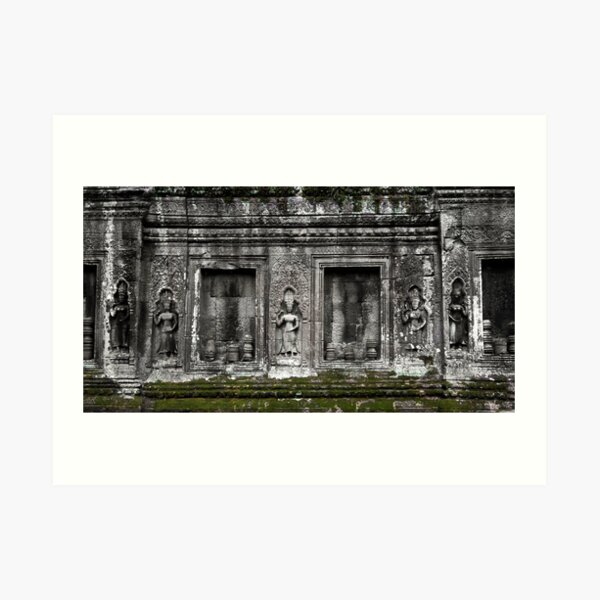 Climbing Moss, Cambodia Art Print