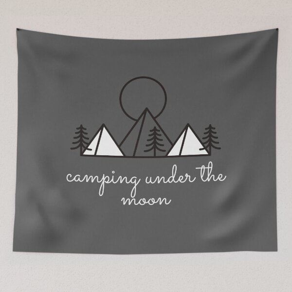 Item preview, Camping Slogan - Camping Under The Moon designed and sold by m95sim.