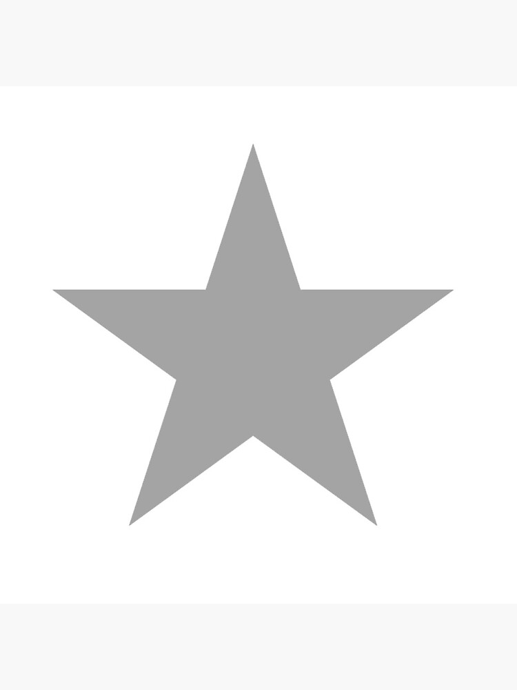 Grey Star on white. by TOMSREDBUBBLE