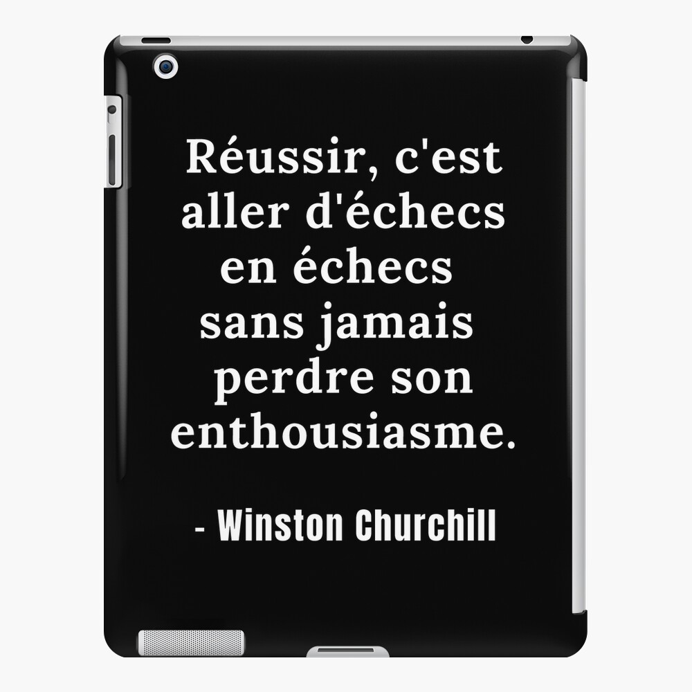 It Is To Go From Chess To Chess Without Ever Losing Your Enthusiasm Winston Churchill Inspirational Quote Ipad Case Skin By Catcrea Redbubble