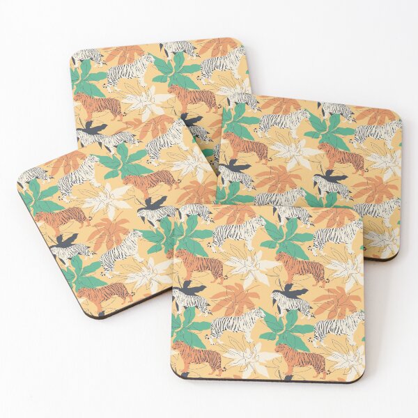 Item preview, Abstract Tigers Pattern designed and sold by BatholomewMat.