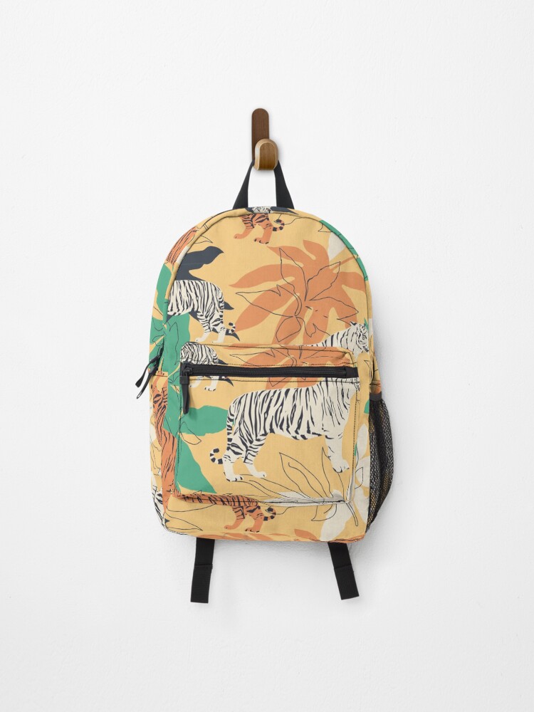 Thumbnail 1 of 3, Backpack, Abstract Tigers Pattern designed and sold by BatholomewMat.