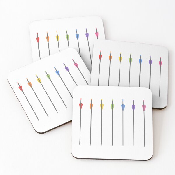 Item preview, Rainbow Recurve Arrows - White designed and sold by Nina-Nocks.