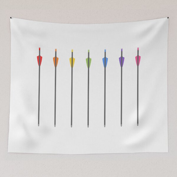 Item preview, Rainbow Recurve Arrows - White designed and sold by Nina-Nocks.