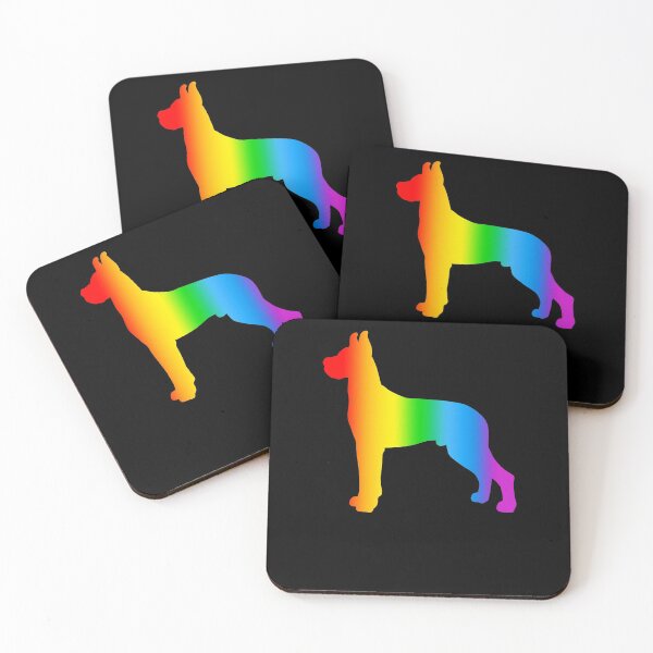 Item preview, great dane dog rainbow color funny birthday gift designed and sold by alaechamlal.