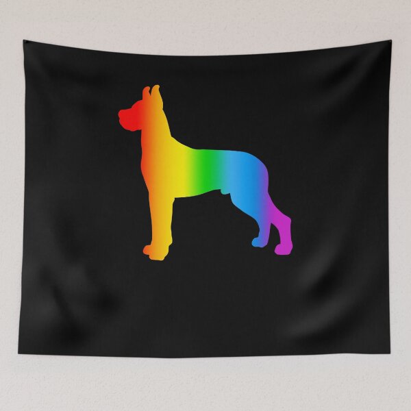 Item preview, great dane dog rainbow color funny birthday gift designed and sold by alaechamlal.