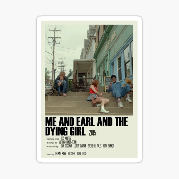 Me and Earl and the Dying Girl Alternative Poster Art Movie Large (2) Sticker