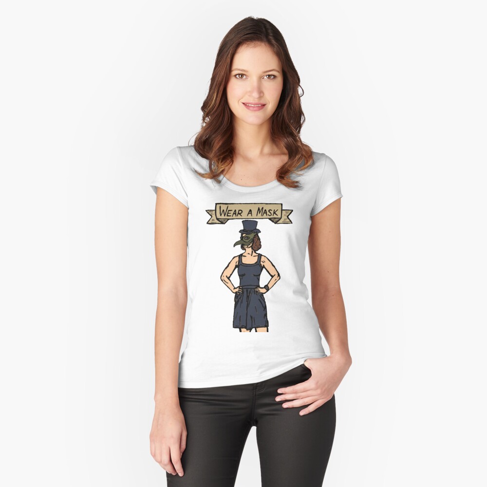 Item preview, Fitted Scoop T-Shirt designed and sold by kittenry.