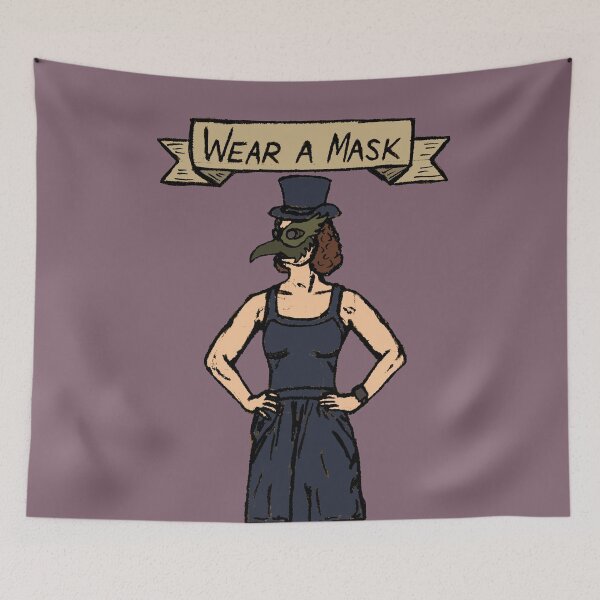 Item preview, In the Covid-19 Era, the Plague Doctor asks you to Wear a Mask designed and sold by kittenry.
