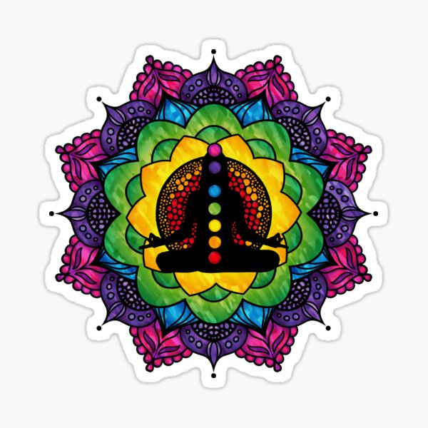 Item preview, Chakra Meditation Mandala  designed and sold by serenaking.