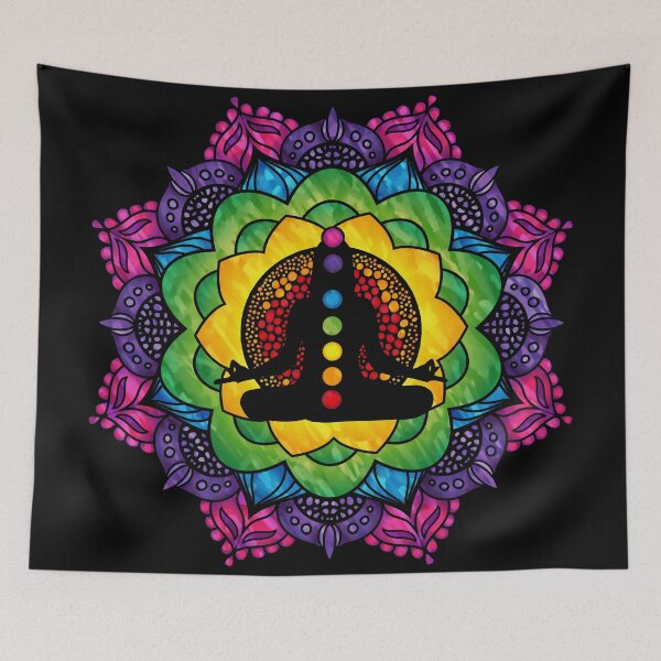 Item preview, Mandala de meditación chakra designed and sold by serenaking.