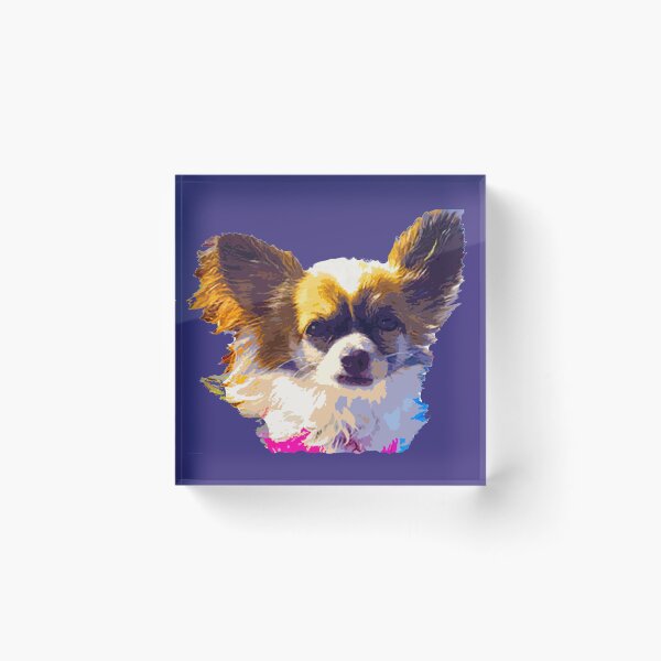 Item preview, Batzilla - Colorful Daisy the Batdog! (deep grape background) designed and sold by batzilla.